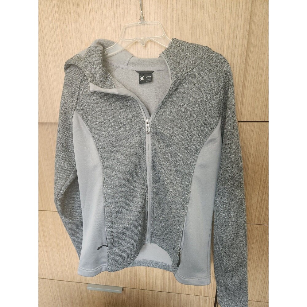 Spyder Constant Full-Zip Gray Fleece Jacket Women's L